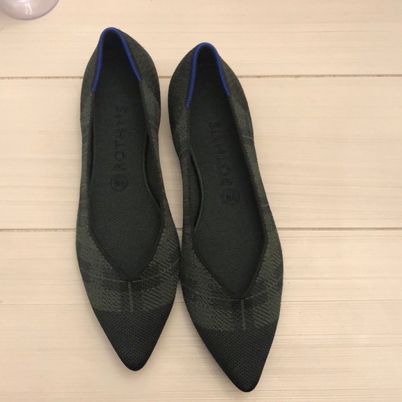 EUC Rothys Racer Green points - Picture 2 of 5